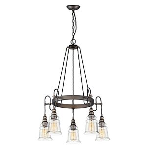 Revival 5-Light Chandelier in Oil Rubbed Bronze