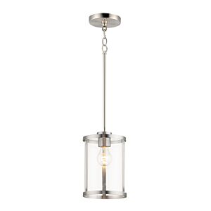 Sentinel 1-Light Pendant in Satin Nickel