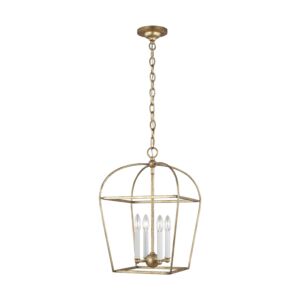 Stonington Four Light Lantern in Antique Gild by Visual Comfort Studio