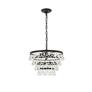 Kora 5-Light Pendant in Black