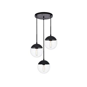 Eclipse 3-Light Pendant in Black