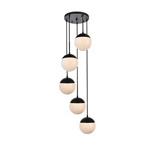 Eclipse 5-Light Pendant in Black