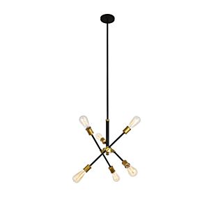 Axel 6-Light Pendant in black