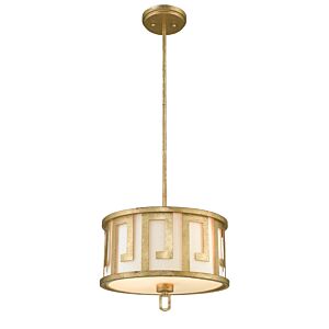 Lemuria 2-Light Pendant with Semi-Flush in Antique Gold