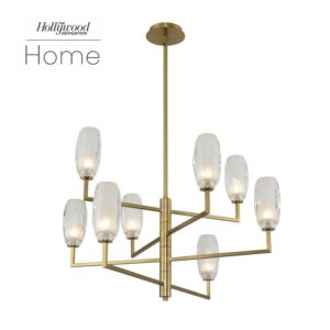 June LED Chandelier in Winter Brass by Kalco