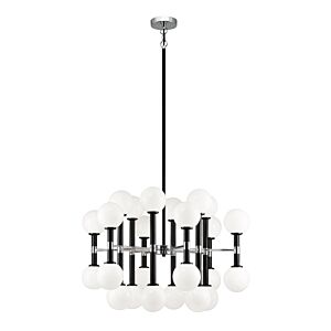 Stellar 24-Light Chandelier in Black