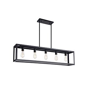 Flare 5-Light Chandelier in Black