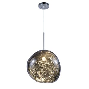 Galactic 1-Light LED Pendant in Smoke