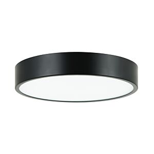 Plato LED Flush Mount in Black by Matteo Lighting