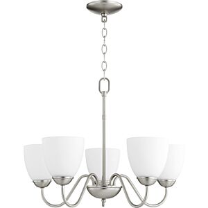 6041 Chandeliers 5-Light Chandelier in Satin Nickel