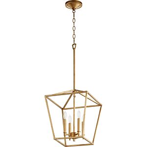 Gabriel 4-Light Entry Pendant in Gold Leaf