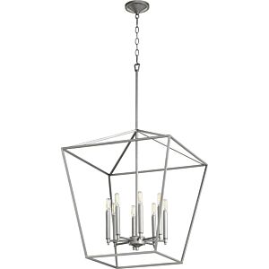 Gabriel 8-Light Entry Pendant in Classic Nickel