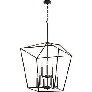 Gabriel 9-Light Entry Pendant in Oiled Bronze