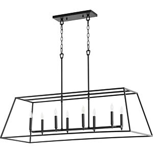 Gabriel 8-Light Pendant in Textured Black