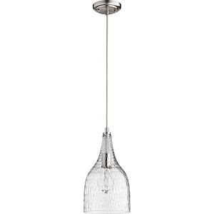 1-Light Pendant in Satin Nickel