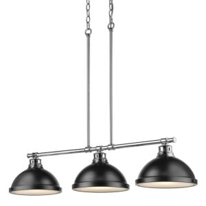 Duncan  Linear Pendant in Chrome by Golden Lighting