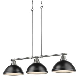 Duncan  Linear Pendant in Pewter by Golden Lighting