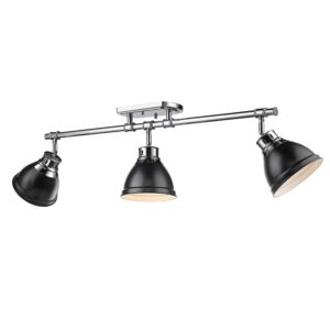 Duncan  Semi Flush Mount in Chrome by Golden Lighting