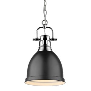 Duncan  Pendant in Chrome by Golden Lighting