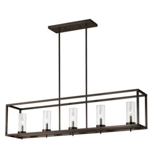 Zire 5-Light Island Pendant in Brushed Oil Rubbed Bronze