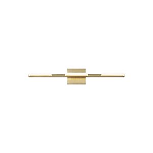 Tris LED Bath in Aged Brass by Visual Comfort Modern