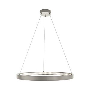 Bodiam 1-Light LED Chandelier in Satin Nickel