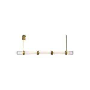 Wit 1-Light LED Suspension in Aged Brass