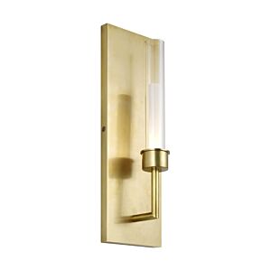 Linger 1-Light LED Wall Sconce in Natural Brass