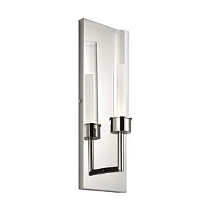 Linger 1-Light LED Wall Sconce in Polished Nickel