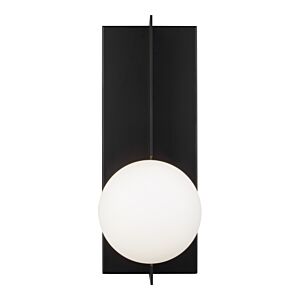 Orbel 1-Light LED Wall Sconce in Matte Black