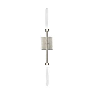 Spur 2-Light LED Wall Sconce in Satin Nickel