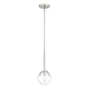 Spyglass 1-Light Mini Pendant in Satin Platinum