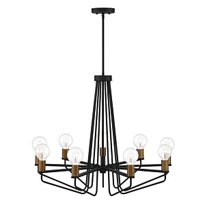 Ravella 9-Light Chandelier in Black