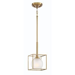 Cowen 1-Light Mini Pendant in Brushed Gold