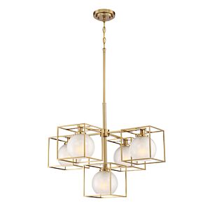 Cowen 5-Light Chandelier in Brushed Gold