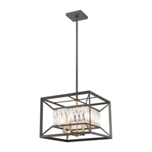 Starlight 4-Light Chandelier in Charcoal