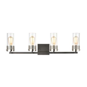 Bergenline  Bathroom Vanity Light in Matte Black by ELK Home