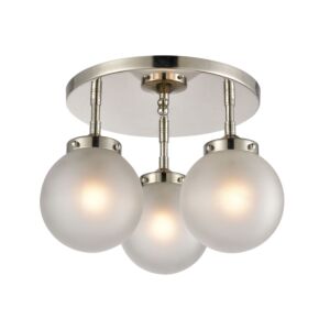 Boudreaux  Semi Flush Mount in Polished Nickel by ELK Home