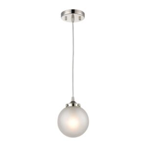 Boudreaux  Mini Pendant in Polished Nickel by ELK Home