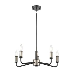 Cortlandt  Chandelier in Iron by ELK Home