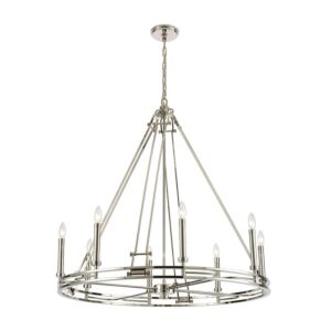 Bergamo  Chandelier in Polished Nickel by ELK Home