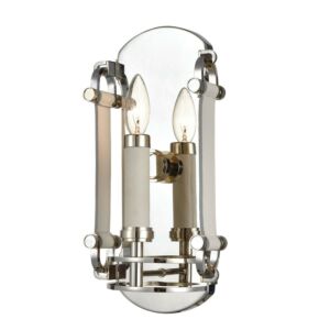 Bergamo  Wall Sconce in Polished Nickel by ELK Home