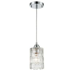 Ezra  Mini Pendant in Polished Chrome by ELK Home