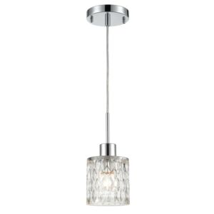 Ezra  Mini Pendant in Polished Chrome by ELK Home