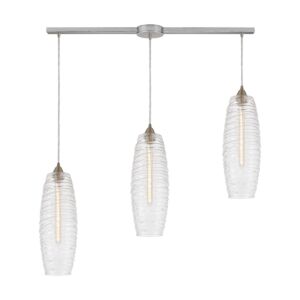 Liz 3-Light Pendant in Satin Nickel