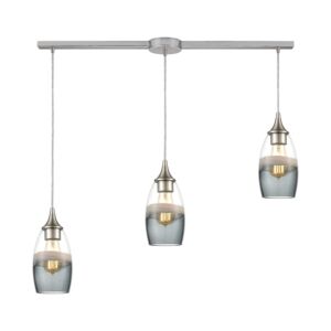 Sutter Creek 3-Light Pendant in Satin Nickel