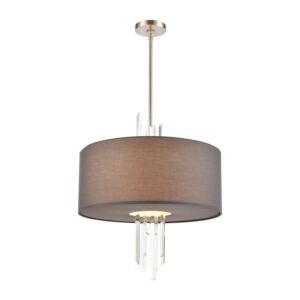 Crystal Falls  Chandelier in Satin Nickel by ELK Home