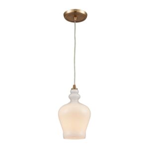 Menlow Park  Mini Pendant in Satin Brass by ELK Home