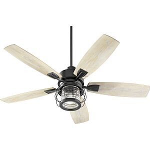 Galveston 1-Light 52" Patio Fan in Textured Black