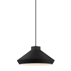 Koma 1-Light LED Pendant in Satin Black